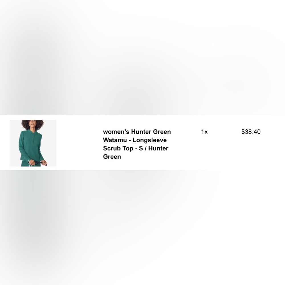 Figs - Women’s Watamu Scrub Top, Size Small, Hunter Green Color